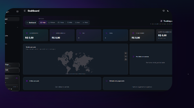 Dashboard da Aliens Pay